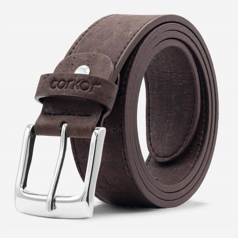NEW CORKOR men's cork belt in brown
